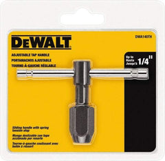 DeWALT - Tap Wrenches Minimum Tap Size Compatibility (Inch): 1/4 Maximum Tap Size Compatibility (Inch): 1/4 - Exact Tool & Supply