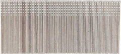 Stanley Bostitch - 16 Gauge 1/16" Shank Diam 1-1/2" Long Finishing Nails for Power Nailers - Steel, Bright Finish, Smooth Shank, Straight Stick Adhesive Collation, Round Head, Chisel Point - Exact Tool & Supply