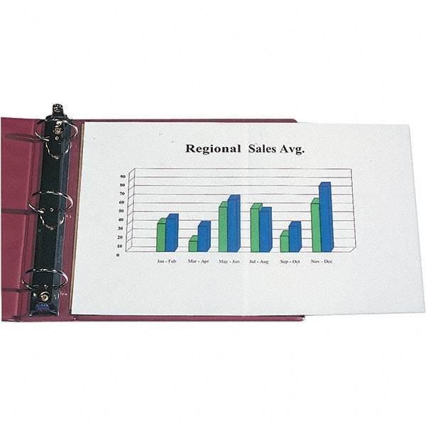 C-LINE - 25 Piece Clear Sheet Protectors-Ring Binder - 17" High x 11" Wide - Exact Tool & Supply