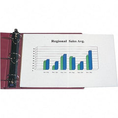 C-LINE - 25 Piece Clear Sheet Protectors-Ring Binder - 17" High x 11" Wide - Exact Tool & Supply