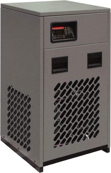 Alpha-Pure - 30 hp, 1-1/2" Pipe, 125 CFM Refrigerated Compressed Air Dryer - FNPT End Connections, 230 Max psi, 12.85 Amp, 1.17 kw, 115 Volt, 24" Long x 22" Wide x 40" High, Closed Auto Drain - Exact Tool & Supply