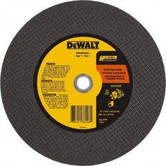 DeWALT - 16" 24 Grit Silicon Carbide Cutoff Wheel - 5/32" Thick, 20mm Arbor, 4,700 Max RPM, Use with Chop Saws - Exact Tool & Supply