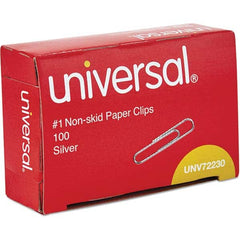 UNIVERSAL - Binder Clips Binder Type: Paper Fastener Color: Silver - Exact Tool & Supply