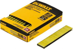 DeWALT - 7/8" Long x 1/4" Wide, 18 Gauge Crowned Construction Staple - Steel, Copper Finish, Chisel Point - Exact Tool & Supply