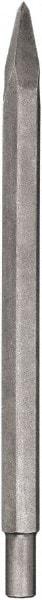DeWALT - 12" OAL, 3/4" Shank Diam, Point Chisel - Spline Drive, Spline Shank, Steel - Exact Tool & Supply