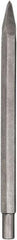 DeWALT - 12" OAL, 3/4" Shank Diam, Point Chisel - Spline Drive, Spline Shank, Steel - Exact Tool & Supply