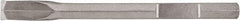 DeWALT - 3" Head Width, 15-1/2" OAL, 3/4" Shank Diam, Scaling Chisel - Hex Drive, Hex Shank, Steel - Exact Tool & Supply