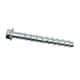 Powers Fasteners - 1/2" Diam, 1/2" Drill, 2" OAL, 1-5/8" Min Embedment Machine Screw Anchor Concrete Anchor - 1018 Case Hardened Steel, Zinc-Plated Finish, Hex Head, Hex Drive - Exact Tool & Supply