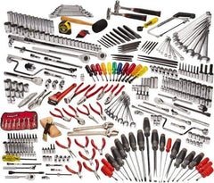 Proto - 334 Piece 1/4, 3/8 & 1/2" Drive Master Tool Set - Comes in Roller Cabinet - Exact Tool & Supply