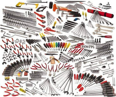Proto - 558 Piece 1/4, 3/8 & 1/2" Drive Master Tool Set - Comes in Workstation - Exact Tool & Supply