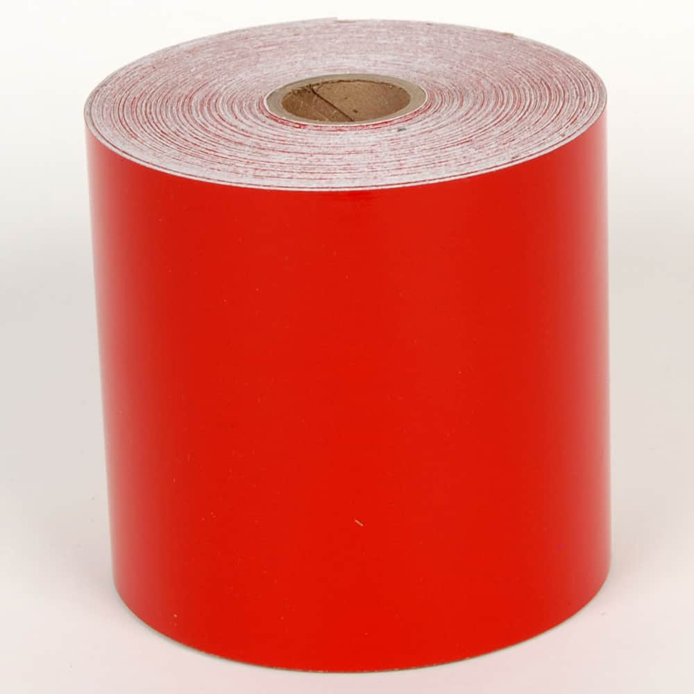 Cobra Systems - Labels, Ribbons & Tapes; Type: Vinyl Tape ; Color: Red ; For Use With: VNM4PRO ; Width (Inch): 4 ; Length (Feet): 75 ; Material: Vinyl - Exact Tool & Supply