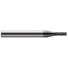 Harvey Tool - 0.08", 0.24" LOC, 1/8" Shank Diam, 1-1/2" OAL, 4 Flute Solid Carbide Square End Mill - Exact Tool & Supply