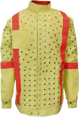 National Safety Apparel - Size M Yellow Cut Resistant & High Visibility Jacket - Exact Tool & Supply
