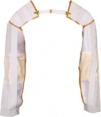 National Safety Apparel - Size Universal, White Polyester Mesh Shoulder Cap Sleeves Sleeve - Exact Tool & Supply