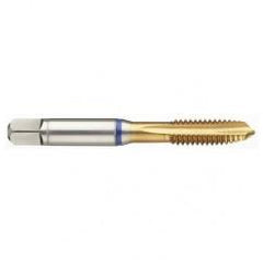 45428 2B 3-Flute PM Cobalt Blue Ring Spiral Point Plug Tap-TiN - Exact Tool & Supply