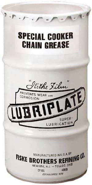 Lubriplate - 120 Lb Drum Petroleum General Purpose Grease - White, Food Grade, 400°F Max Temp, NLGIG 2-1/2, - Exact Tool & Supply