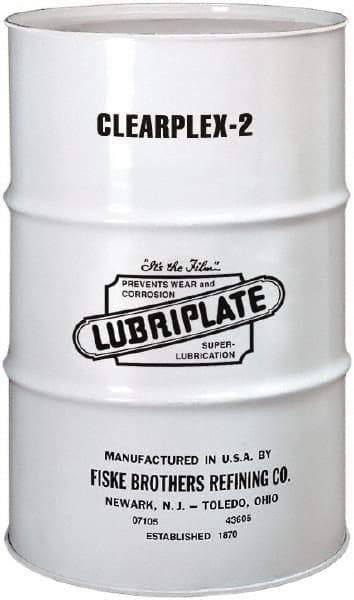 Lubriplate - 400 Lb Drum Aluminum Medium Speeds Grease - Translucent, Food Grade, 400°F Max Temp, NLGIG 2, - Exact Tool & Supply
