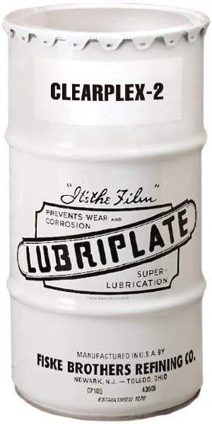 Lubriplate - 120 Lb Drum Aluminum Medium Speeds Grease - Translucent, Food Grade, 400°F Max Temp, NLGIG 2, - Exact Tool & Supply