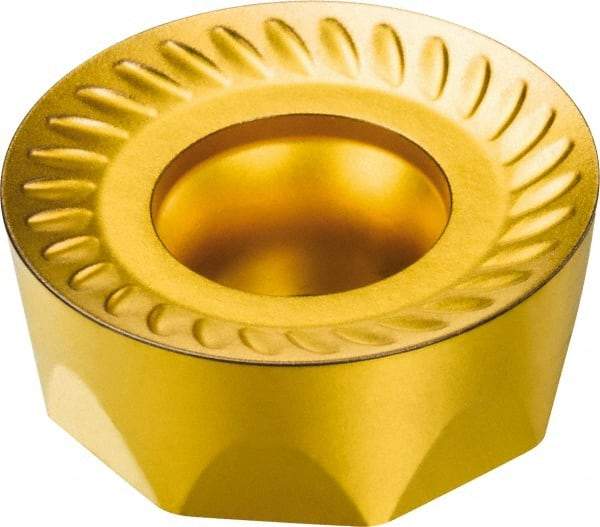 Sandvik Coromant - RCKT1204M0 MM Grade 2040 Carbide Milling Insert - TiCN/Al2O3/TiN Finish, 3/16" Thick, 12mm Inscribed Circle, 6mm Corner Radius - Exact Tool & Supply