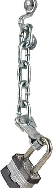 Sav-Lok - Chain Assembly - For Use with Padlocks with Shackles from 3/8 to 7/16" - Exact Tool & Supply