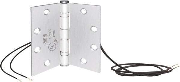 SDC - 4-1/2" Long x 4-1/2" Wide Steel Full Mortise Hinge - 2 Knuckles - Exact Tool & Supply