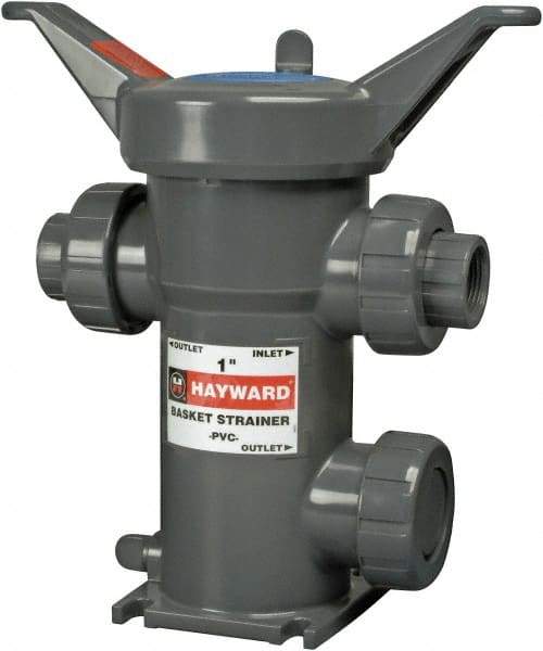 Hayward - 1-1/2" Hose, Simplex Basket Strainer - PVC - Exact Tool & Supply