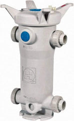 Hayward - 2 Inch Pipe, Threaded End Connections, 31-7/8 Inch Long, Cartridge Filter Housing without Cartridge - 100 Max GPM Flow Rate, 150 psi Max Working Pressure, GFPP per ASTM D4101, Cell Class 85580 Grade, Polypropylene Housing - Exact Tool & Supply