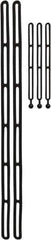 NoMarr - 4' Long x 48" Diam, Black Tie Down Strap Kit - Exact Tool & Supply