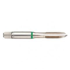1-1/4-12 2B 4-Flute Cobalt Green Ring Spiral Point Plug Tap-Bright - Exact Tool & Supply