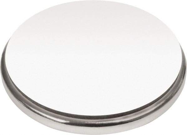 Mag-Mate - 1-1/2" Diam x 1/8" High Neodymium Rare Earth Magnet - 77 Lb Max Capacity, 180°F Max, Nickel Plated - Exact Tool & Supply