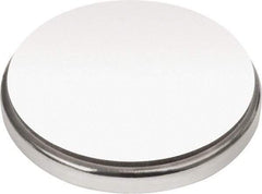 Mag-Mate - 1" Diam x 1/8" High Neodymium Rare Earth Magnet - 37.3 Lb Max Capacity, 180°F Max, Nickel Plated - Exact Tool & Supply
