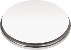 Mag-Mate - 1" Diam x 1/16" High Neodymium Rare Earth Magnet - 16.5 Lb Max Capacity, 180°F Max, Nickel Plated - Exact Tool & Supply