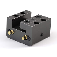 Global CNC Industries - Turret & VDI Tool Holders; Type: Hwacheon OD Facing Block ; Clamping System: 74mm X 30mm ; Tool Axis: OD ; Through Coolant: No ; Outside Diameter (Decimal Inch): 1.0000 ; Additional Information: 4 Mounting Holes - Exact Tool & Supply