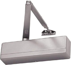 Sargent - Adjustable Solid Door Closer Manual Damper - Aluminum (Satin) Finish - Exact Tool & Supply