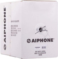 Aiphone - 22 AWG, 3 Wire, 500' OAL Shielded Automation & Communication Cable - PVC Insulation, 0.0253" OD - Exact Tool & Supply