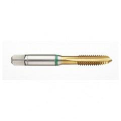 40671 2B 4-Flute Cobalt Green Ring Spiral Point Plug Tap-TiN - Exact Tool & Supply