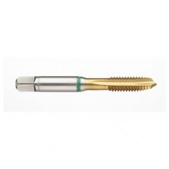 40002 2B 4-Flute Cobalt Green Ring Spiral Point Plug Tap-TiN - Exact Tool & Supply