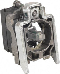 Schneider Electric - 110-120 VAC at 50/60 Hz Green Lens LED Indicating Light - Screw Connector, Electromagnetic Field Resistant, Electrostatic Discharge Resistant, Shock Resistant, Vibration Resistant - Exact Tool & Supply