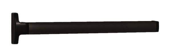 Falcon - 2' 6" to 3' 4-1/2" Door Width Concealed Vertical Rod Push Bar - Dark Bronze Finish - Exact Tool & Supply