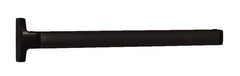 Falcon - 2' 6" to 3' 4-1/2" Door Width Concealed Vertical Rod Push Bar - Dark Bronze Finish - Exact Tool & Supply