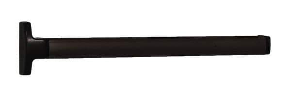 Falcon - 2' 6" to 3' 4-1/2" Door Width Concealed Vertical Rod Push Bar - Dark Bronze Finish - Exact Tool & Supply