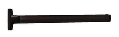 Falcon - 2' 6" to 3' 4-1/2" Door Width Concealed Vertical Rod Push Bar - Dark Bronze Finish - Exact Tool & Supply