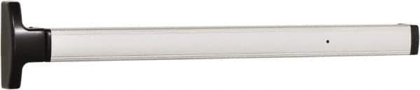 Falcon - 2' 6" to 3' 4-1/2" Door Width Concealed Vertical Rod Push Bar - Anodized Aluminum Finish - Exact Tool & Supply