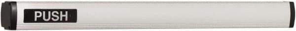 Falcon - 2' 1-3/4" to 3' 4-1/2" Door Width Concealed Vertical Rod Push Bar - Anodized Aluminum Finish - Exact Tool & Supply