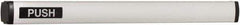 Falcon - 2' 1-3/4" to 3' 4-1/2" Door Width Concealed Vertical Rod Push Bar - Anodized Aluminum Finish - Exact Tool & Supply