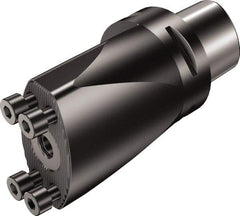 Sandvik Coromant - C6 System Size, Modular Tool Holding System Adapter - 102mm Projection, Through Coolant - Exact Tool & Supply
