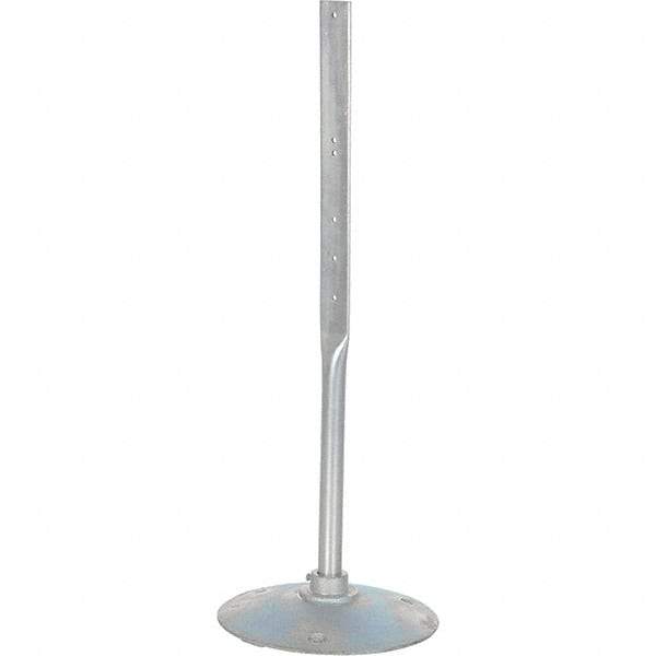 Vestil - 17-3/8" Wide x 48" High Sign Compatiblity, Steel Sign Stand - Silver - Exact Tool & Supply