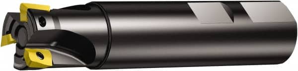 Sandvik Coromant - 1-1/2" Cut Diam, 10.01mm Max Depth, 1-1/4" Shank Diam, Weldon Shank, 4.001" OAL, Indexable Square-Shoulder End Mill - Exact Tool & Supply