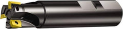 Sandvik Coromant - 32mm Cut Diam, 10mm Max Depth of Cut, 32mm Shank Diam, 100mm OAL, Indexable Square Shoulder End Mill - Multiple Insert Styles, Weldon Shank, 90° Lead Angle, Through Coolant, Series CoroMill 390 - Exact Tool & Supply