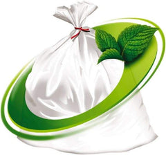 Mint-X - 1.3 mil Thick, Rodent Repellent Trash Bags - Linear Low-Density Polyethylene (LLDPE), Flat Pack Dispenser, 40" Wide x 46" High, Clear - Exact Tool & Supply